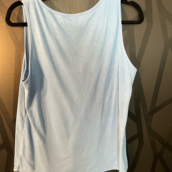 SHEIN Light Blue Sleeveless Blouse - Picture 3 of 3